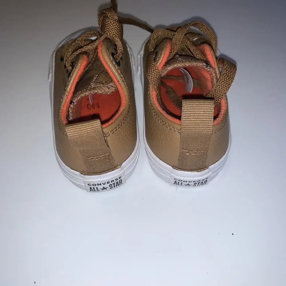 Converse Chuck Taylor All Star Toddler 5 Brown Puffer Stitch Low Top